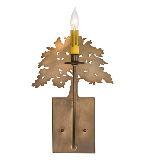 Meyda Tiffany Oak Tree 82157 Wall Light - Antique Copper