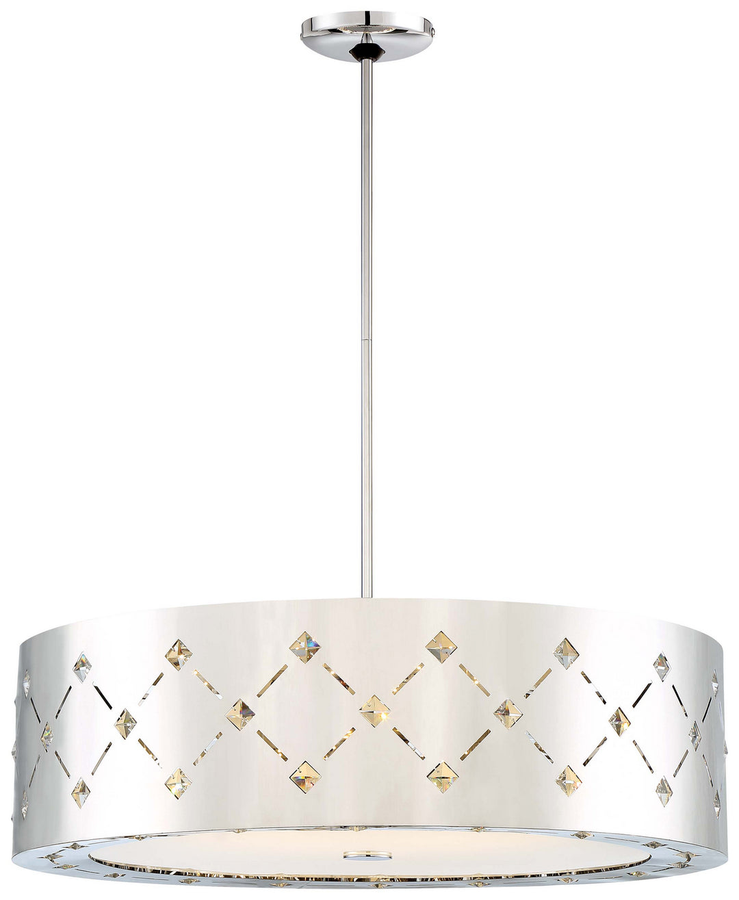 George Kovacs Crowned P1035-077-L Chandelier Light - Chrome