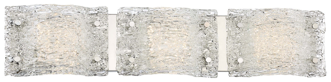 George Kovacs Forest Ice P5283-077-L Bath Vanity Light 29 in. wide - Chrome