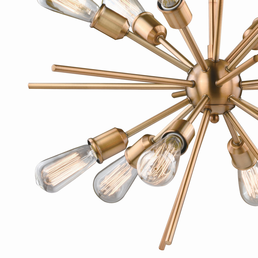 Vaxcel Estelle P0228 Pendant Light - Natural Brass