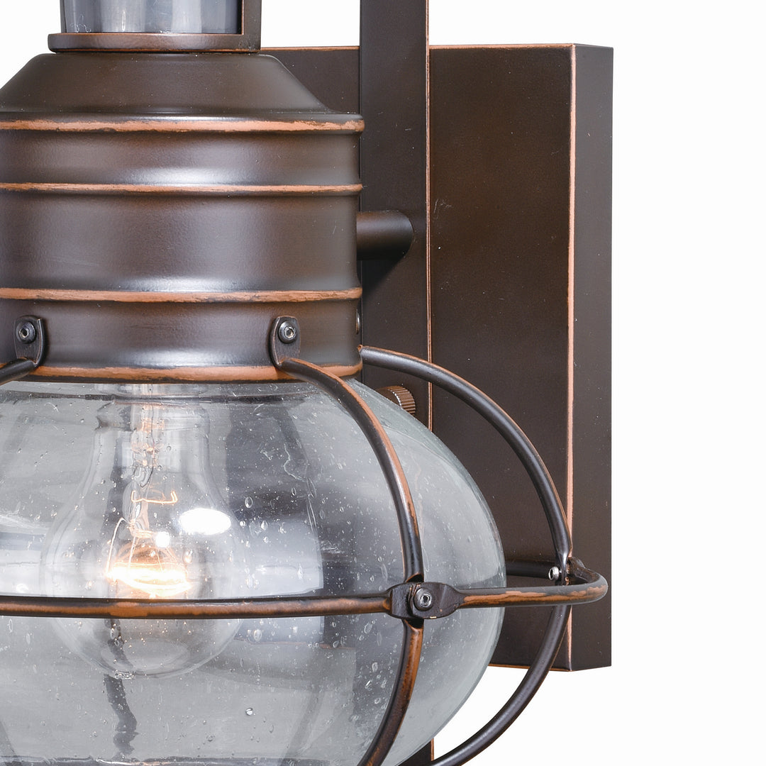 Vaxcel Lighting T0249 Chatham One Light Motion Sensor Outdoor Wall Light Outdoor Bronze / Dark