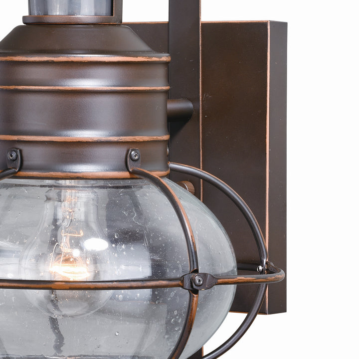 Vaxcel Lighting T0249 Chatham One Light Motion Sensor Outdoor Wall Light Outdoor Bronze / Dark