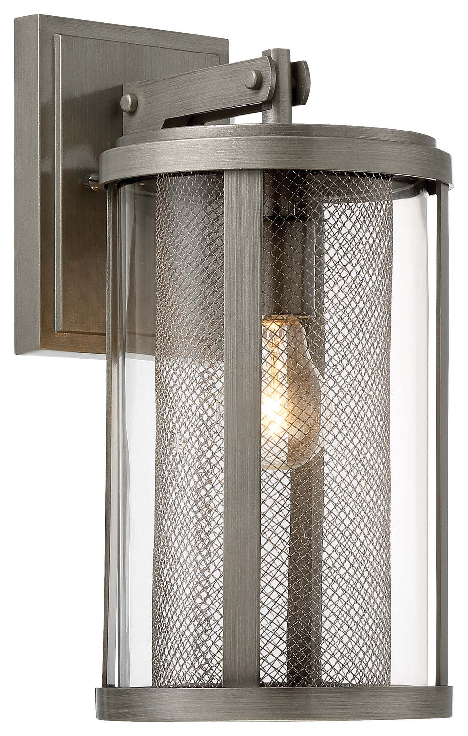 Minka-Lavery Lighting 71202-664 Radian One Light Outdoor Wall Mount Outdoor Pewter, Nickel, Silver