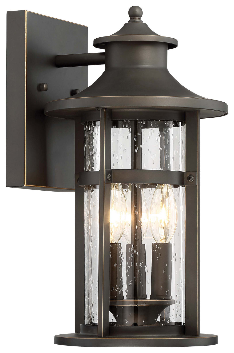 Minka-Lavery Lighting 72552-143C Highland Ridge Three Light Outdoor Wall Lamp Outdoor Bronze / Dark