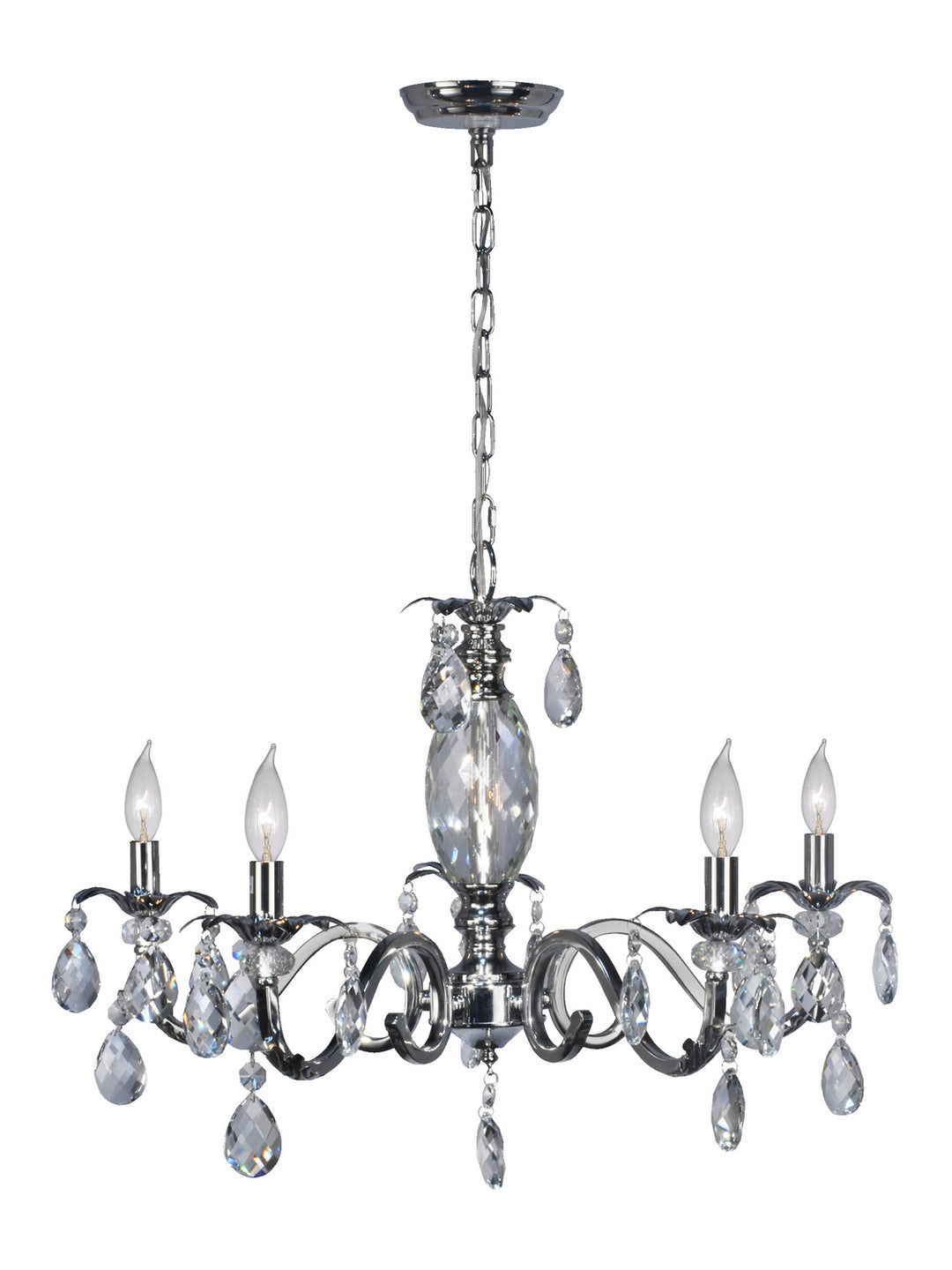 Dale Tiffany  SGH16034 Chandelier Light - Polished Chrome