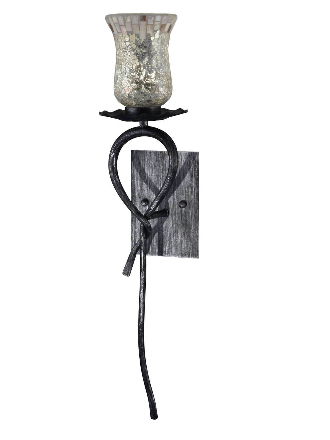 Dale Tiffany  STW16129LED Wall Sconce Light - Silver/Black