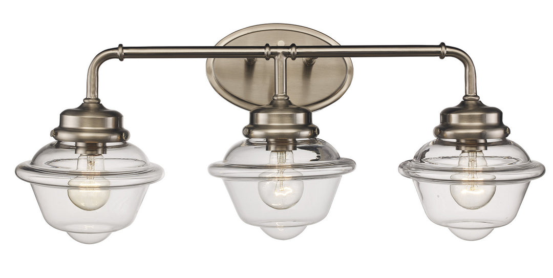 Trans Globe Imports 21183 BN Bath Vanity Light 27 in. wide - Brushed Nickel
