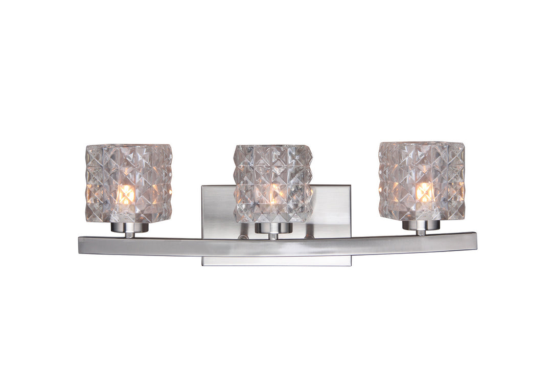 Woodbridge Charlotte 16353STN-C80410 Bath Vanity Light 21 in. wide - Satin Nickel
