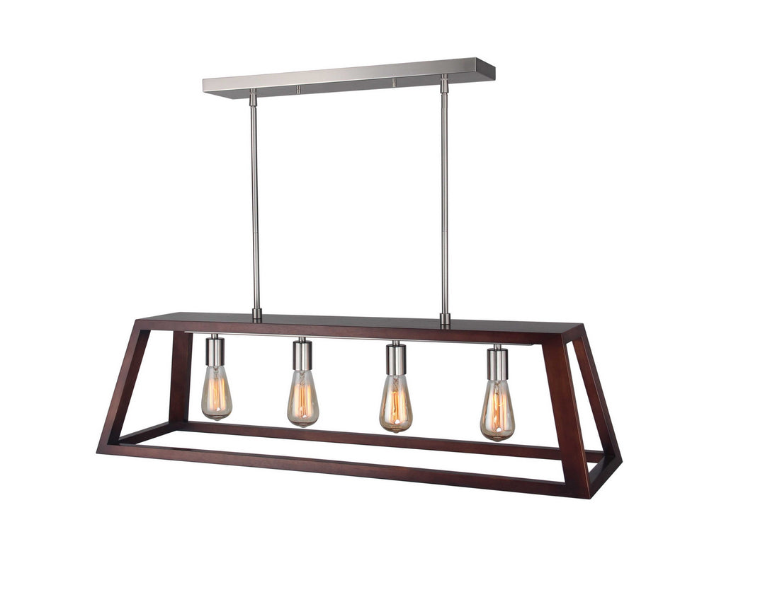 Woodbridge Walden 17222STN-WLK4WN Pendant Light - Satin Nickel