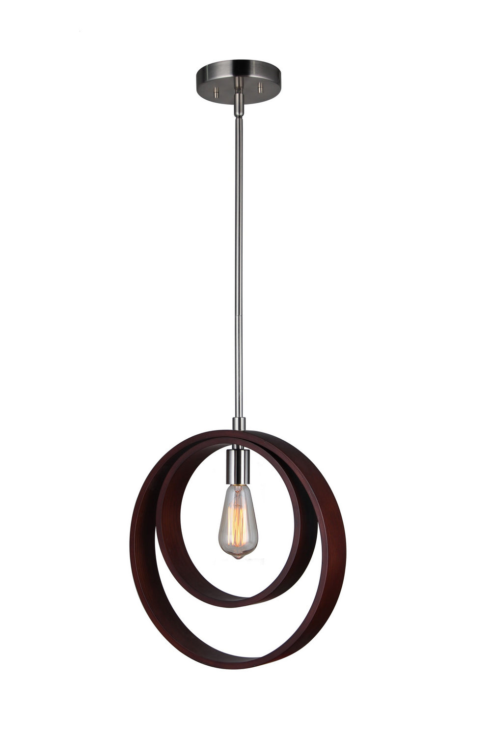 Woodbridge Hoops 17223STN-WLM1WN Pendant Light - Satin Nickel