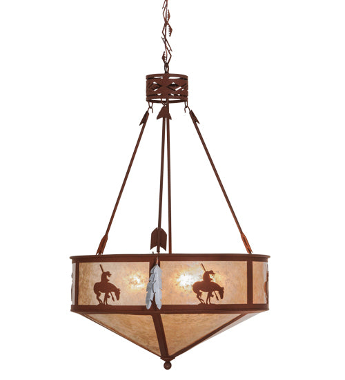 Meyda Tiffany Trails End 82337 Pendant Light - Red Rust