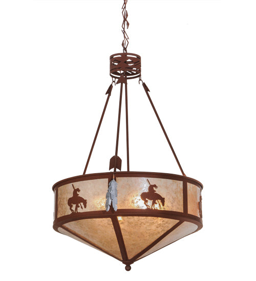 Meyda Tiffany Trails End 82337 Pendant Light - Red Rust