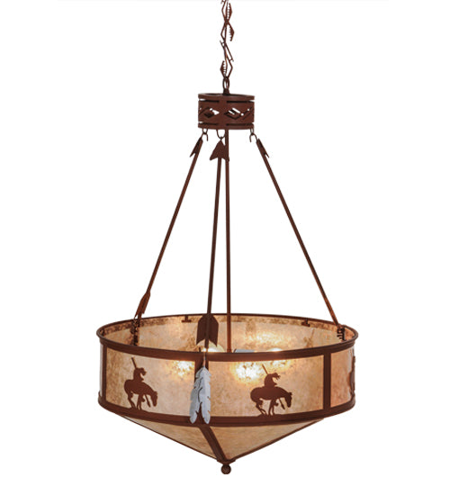 Meyda Tiffany Trails End 82337 Pendant Light - Red Rust