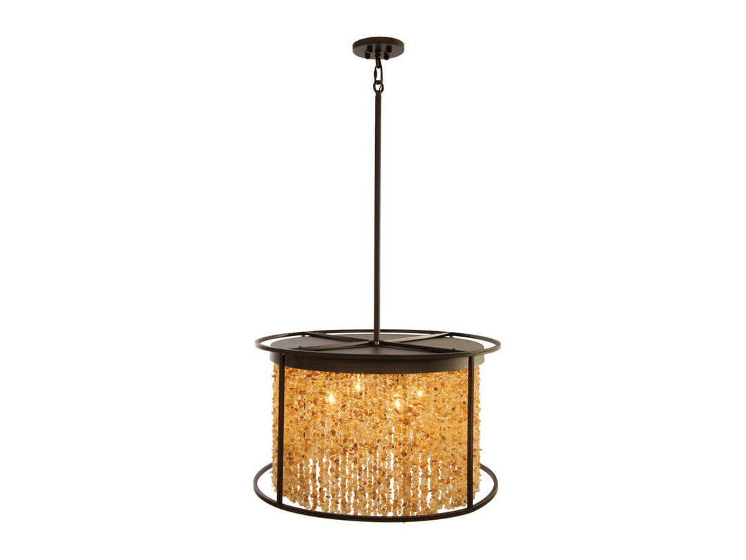 Avenue Soho HF9003-DBZ Chandelier Light - Dark Bronze / Citrine Stones