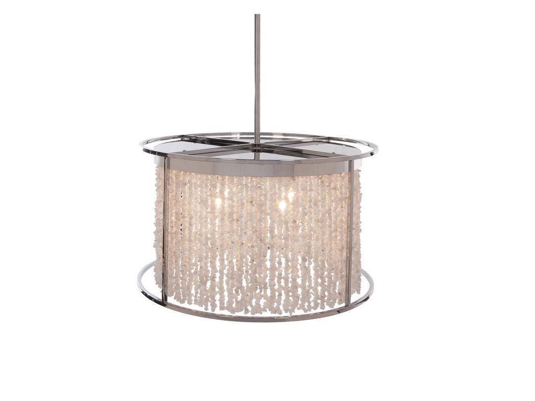 Avenue Soho HF9003-SLV Chandelier Light - Polished Nickel Silver With Moon Rock Gem Nuggets