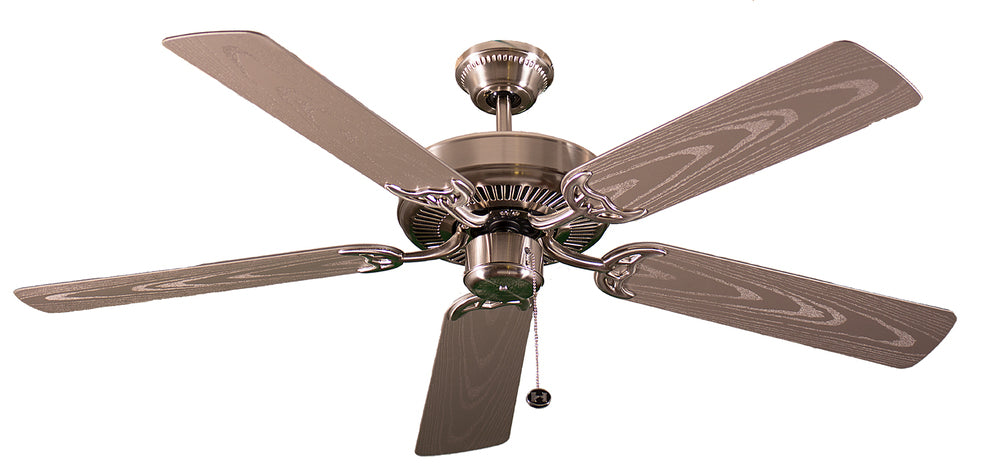 Homenhancements B552 NK5SV Caliber 52"Ceiling Fan Ceiling Fan Pewter, Nickel, Silver