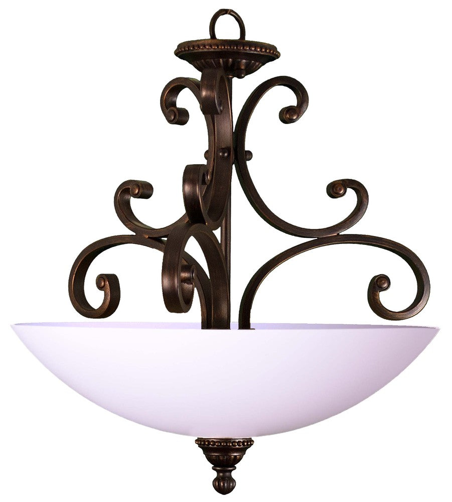 HOMEnhancements Alpine BDF-1PB(WH)-RB Pendant Light - Bronze