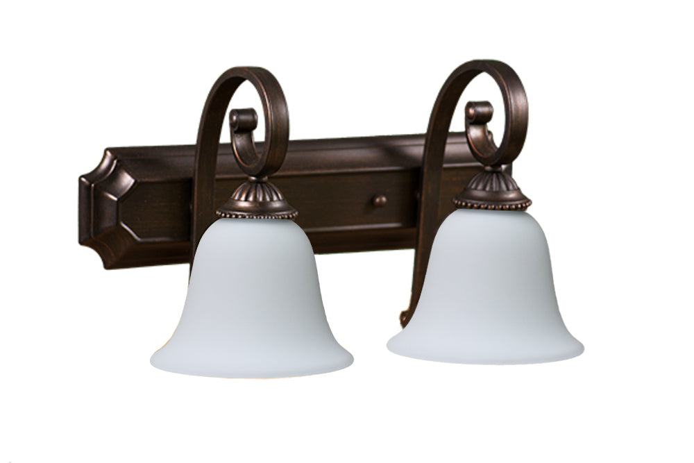 HOMEnhancements Alpine BDF-2WH-RB Bath Vanity Light 18 in. wide - Bronze