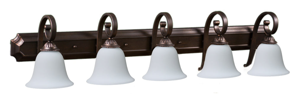 HOMEnhancements Alpine BDF-5WH-RB Bath Vanity Light 48 in. wide - Bronze