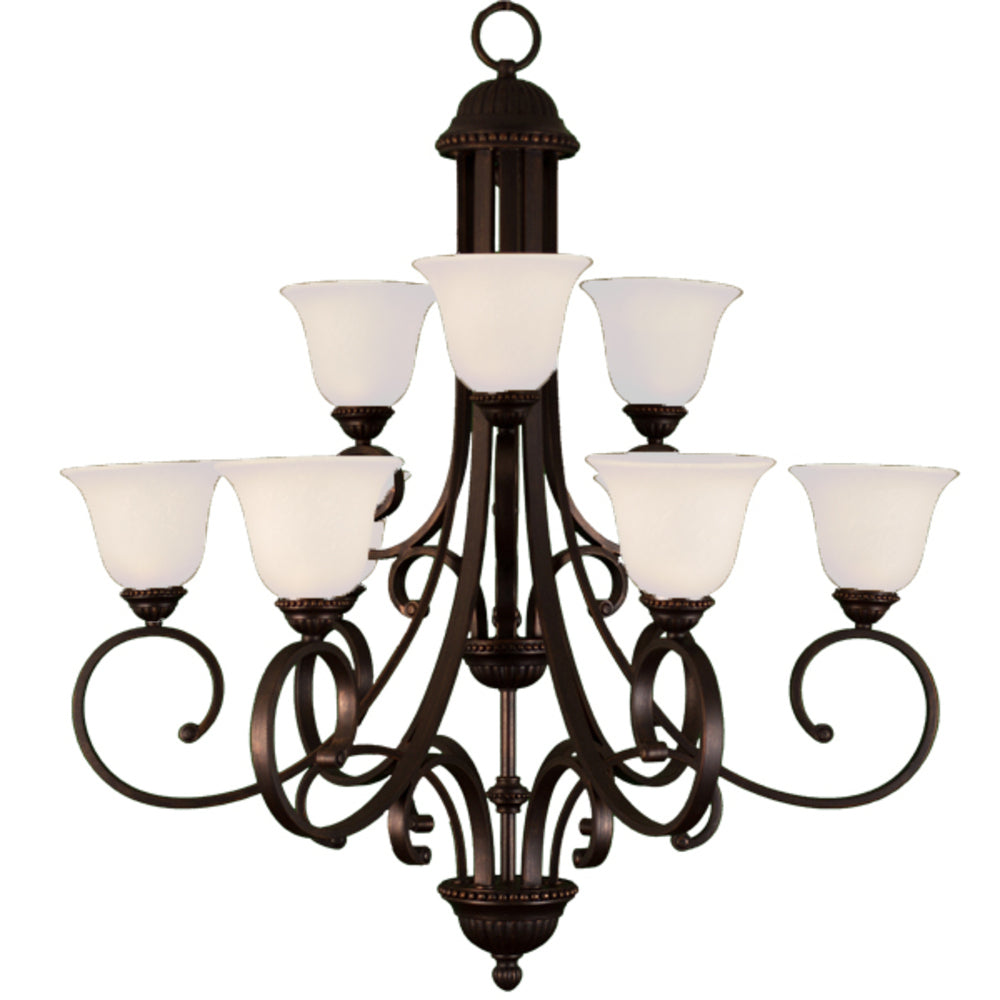 HOMEnhancements Alpine BDF-9CH(WH)-RB Chandelier Light - Bronze