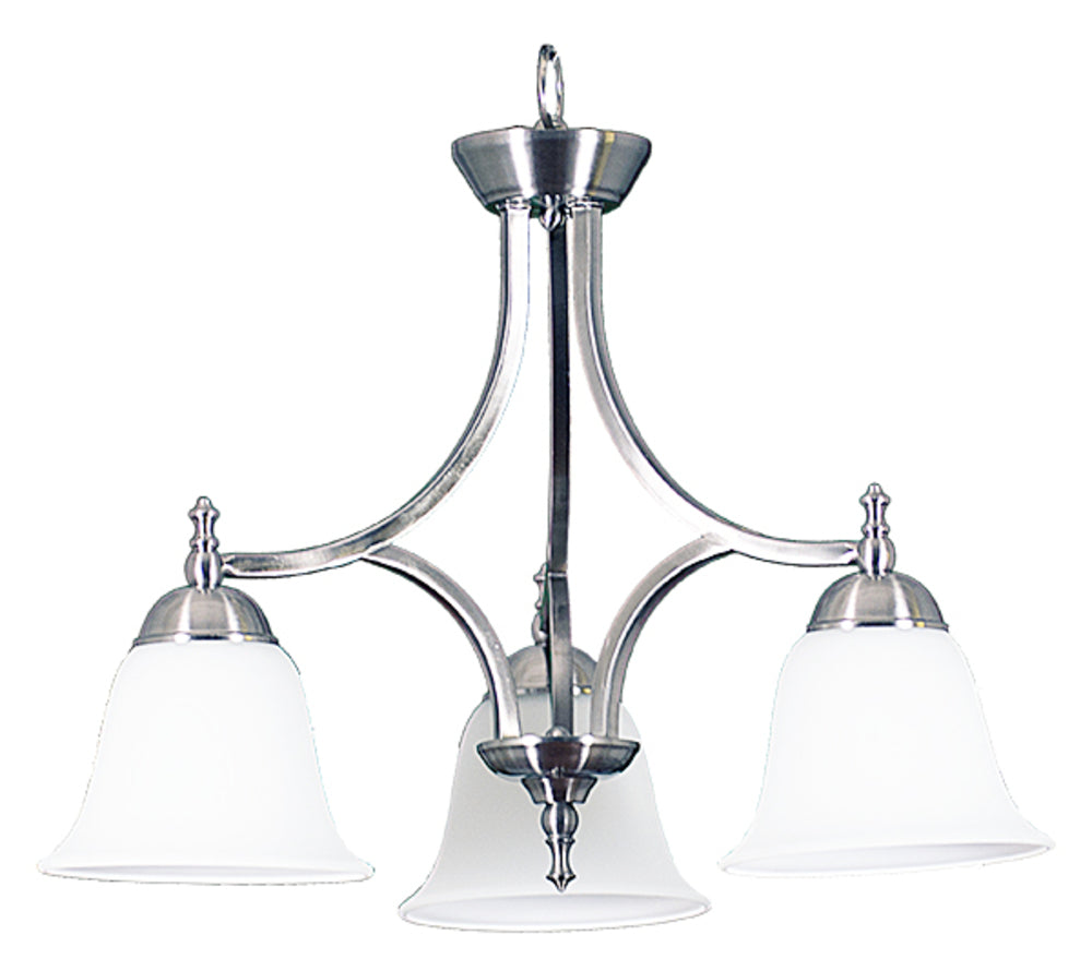 HOMEnhancements Dallas CH-143D(WH)-NK Chandelier Light - Brushed Nickel