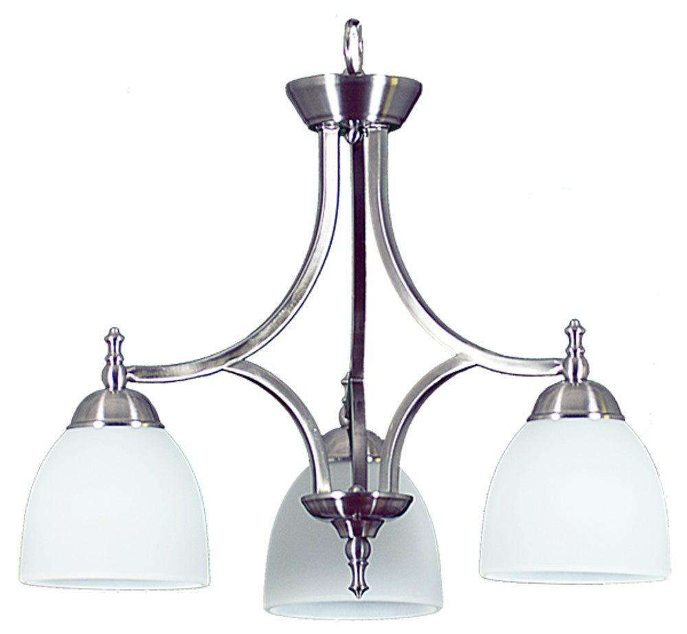 HOMEnhancements Dallas CH-143D(WH725)-NK Chandelier Light - Brushed Nickel