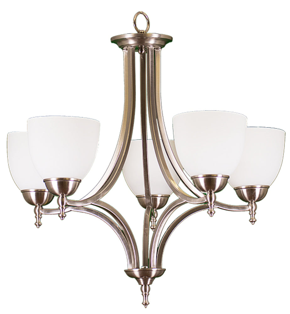 HOMEnhancements Dallas CH-145(WH725)-NK Chandelier Light - Brushed Nickel