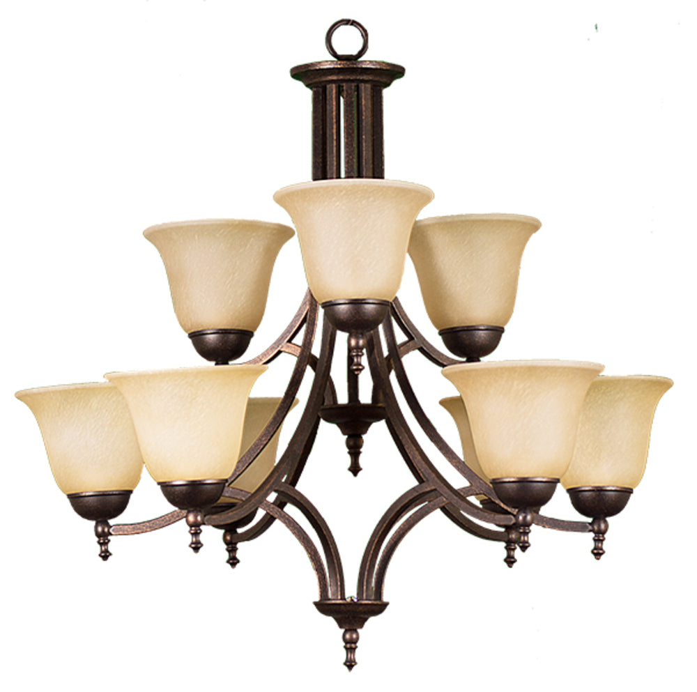 HOMEnhancements Austin CH-149TS-RB Chandelier Light - Rubbed Bronze