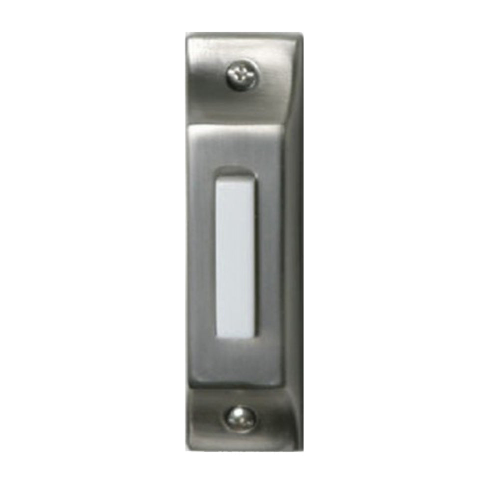 Homenhancements DB-501-PW Doorbells Doorbell Button Decor Pewter, Nickel, Silver