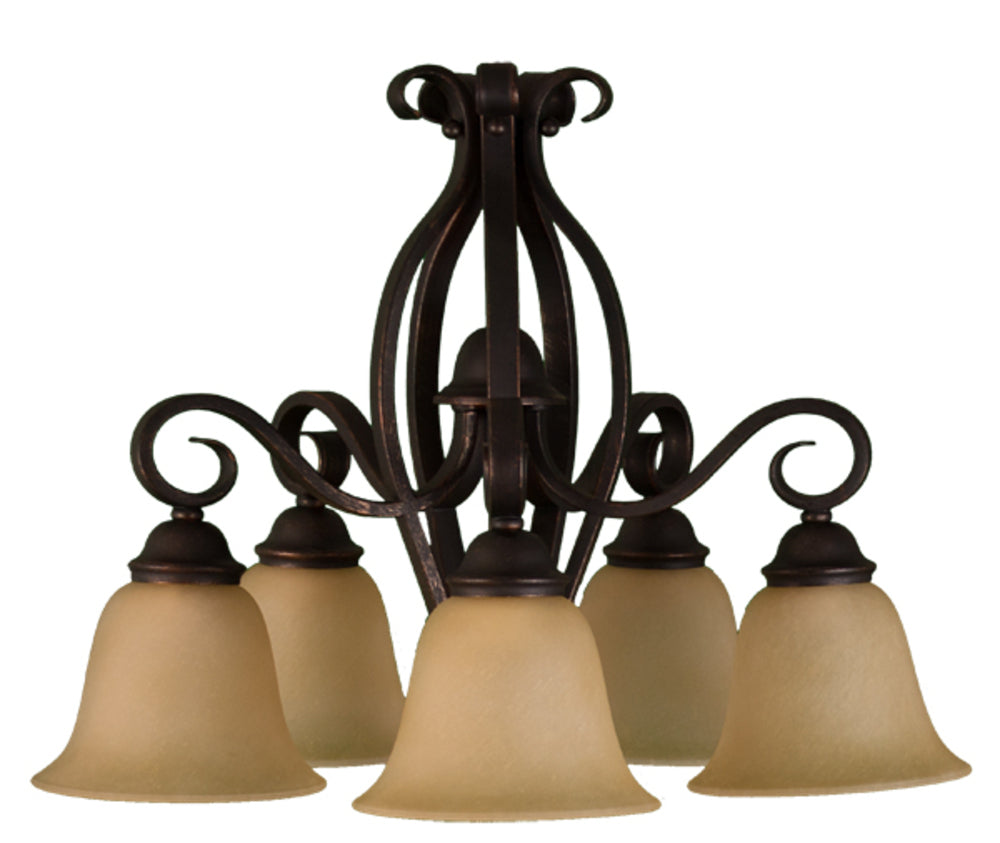 HOMEnhancements El Paso EP-CH15D(TS)-RB Chandelier Light - Rubbed Bronze