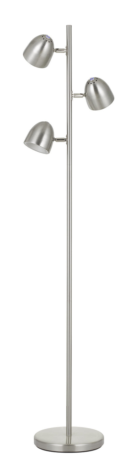 Cal Lighting BO-2771FL Tree Three Light Floor Lamp Lamp Pewter, Nickel, Silver