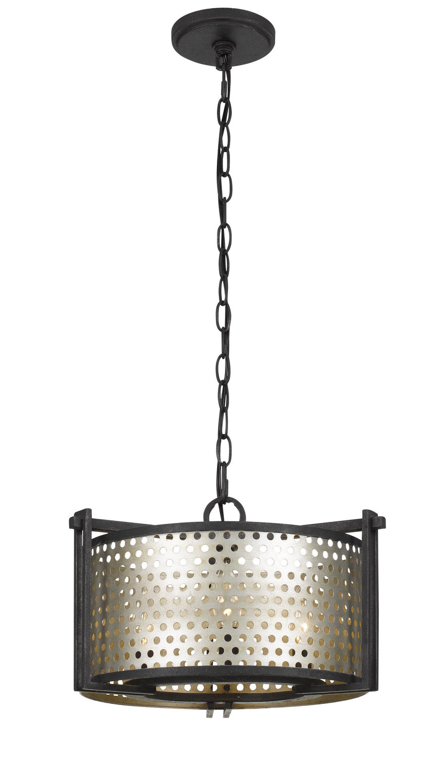 Cal Howell FX-3660-3 Ceiling Light - Antique Silver/Iron