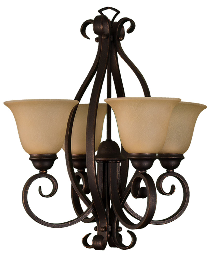 HOMEnhancements El Paso EP-CH4(TS)-RB Chandelier Light - Rubbed Bronze