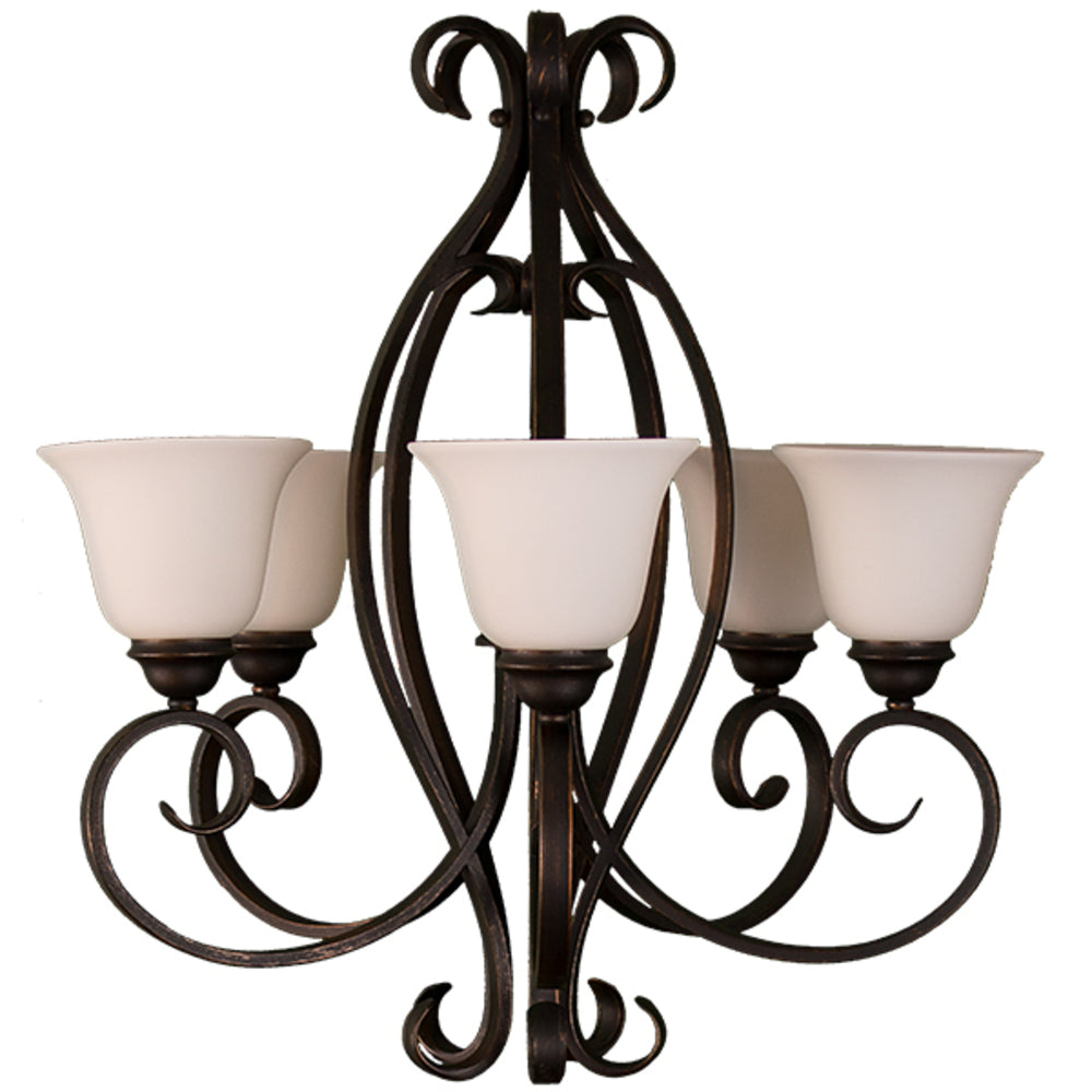 HOMEnhancements El Paso EP-CH5(WH)-RB Chandelier Light - Rubbed Bronze