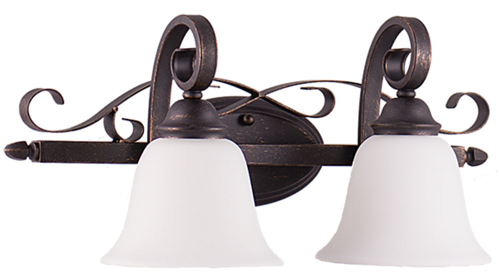 HOMEnhancements El Paso EP-VL2(WH)-RB Bath Vanity Light 22 in. wide - Rubbed Bronze