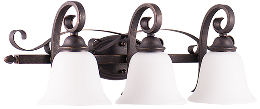 HOMEnhancements El Paso EP-VL3(WH)-RB Bath Vanity Light 29 in. wide - Rubbed Bronze