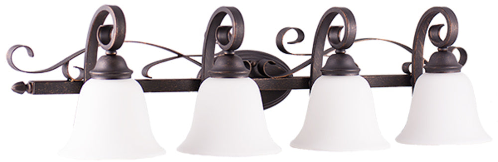 HOMEnhancements El Paso EP-VL4(WH)-RB Bath Vanity Light 37 in. wide - Rubbed Bronze