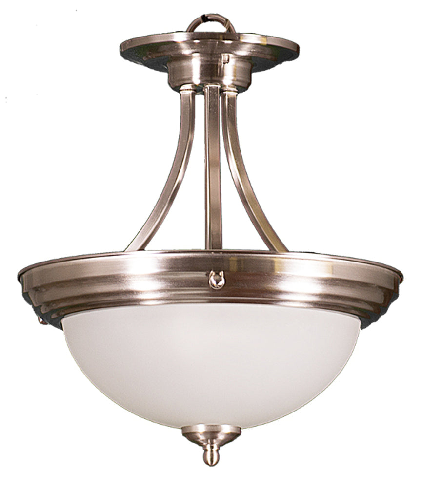 HOMEnhancements Dallas HF-143WH-NK Ceiling Light - Brushed Nickel