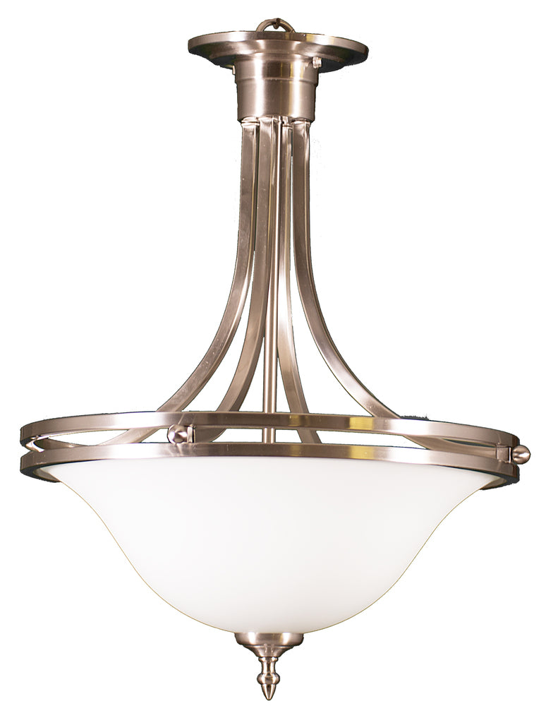 HOMEnhancements Dallas HF-145WH-NK Pendant Light - Nickel