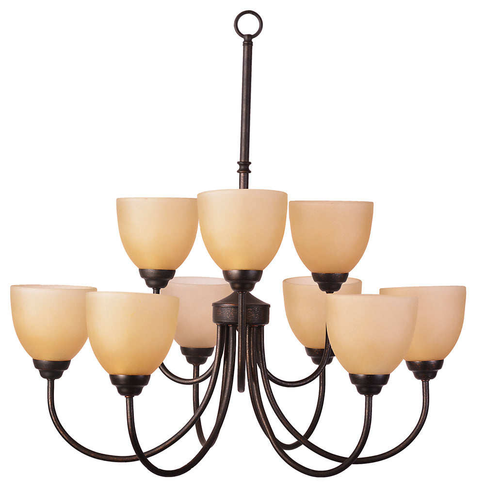 HOMEnhancements Laredo LE-CH9TS-RB Chandelier Light - Rubbed Bronze