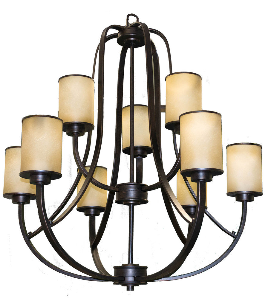 HOMEnhancements Lexington LX-CH9(TS)-RB Chandelier Light - Rubbed Bronze