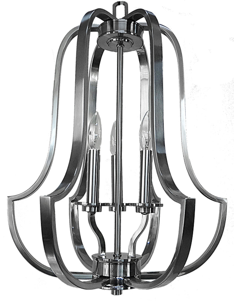 HOMEnhancements Lexington LX-HF3-NK Pendant Light - Brushed Nickel