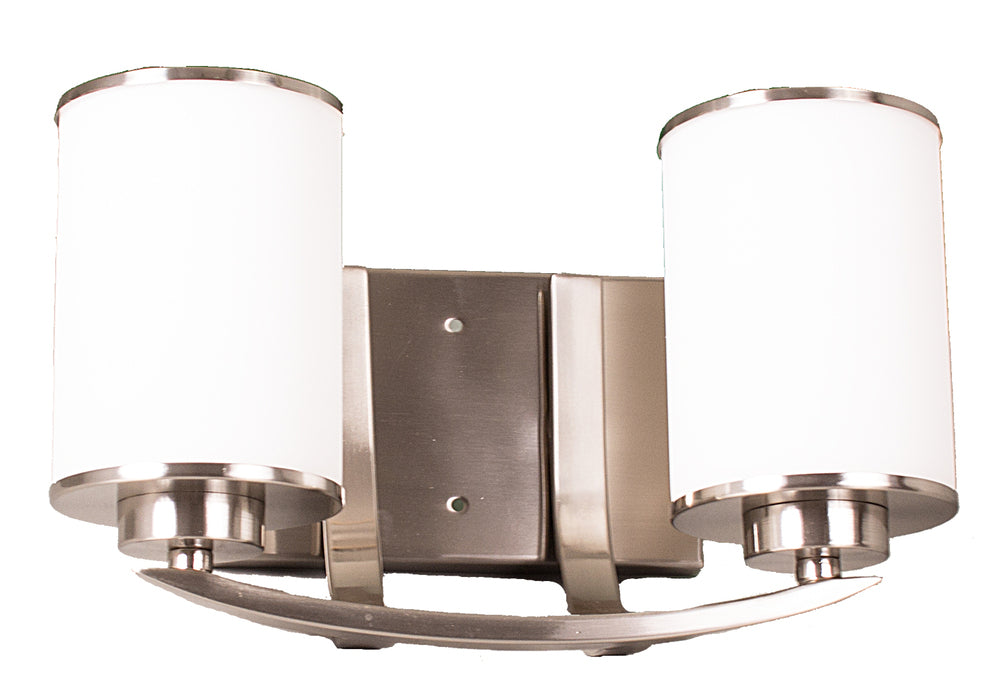 HOMEnhancements Lexington LX-VS2(WH)-NK Bath Vanity Light 18 in. wide - Brushed Nickel