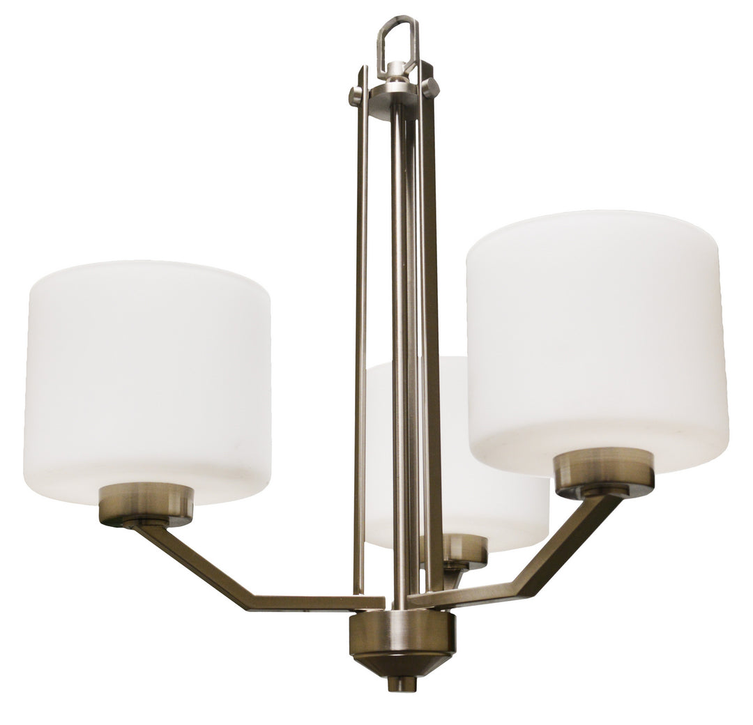 HOMEnhancements Paris PRS-CH3(WH)-NK Chandelier Light - Nickel