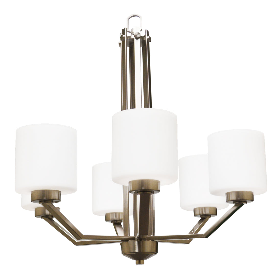 HOMEnhancements Paris PRS-CH6(WH)-NK Chandelier Light - Nickel