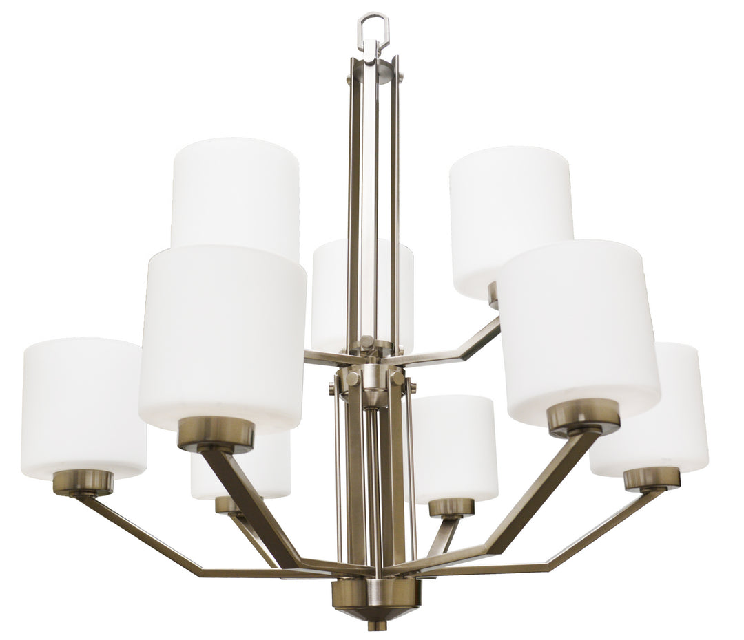 HOMEnhancements Paris PRS-CH9(WH)-NK Chandelier Light - Nickel