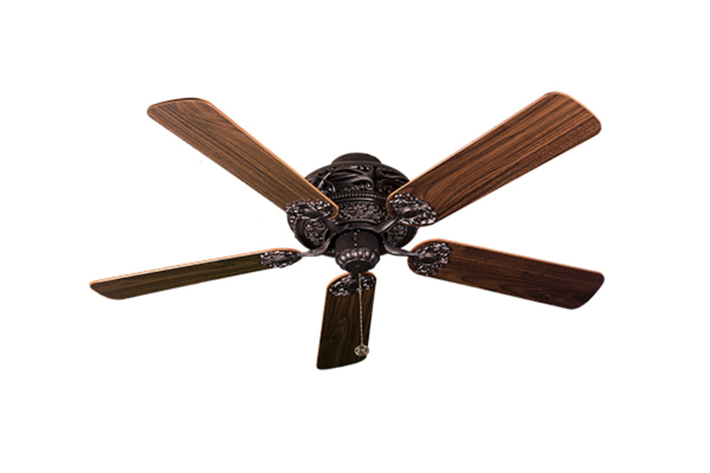 HOMEnhancements Riata SUN102RB 5P Ceiling Fan 52 - Rubbed Bronze, Oak/Walnut/