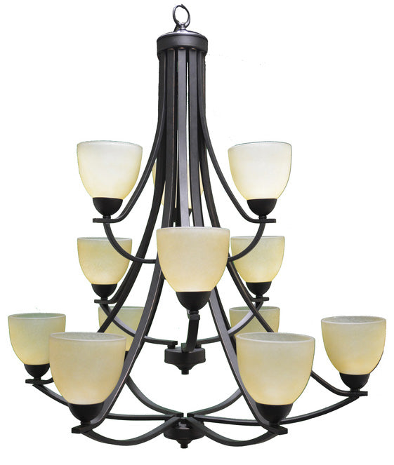 HOMEnhancements Victoria VIC-CH12(TS)-RB Chandelier Light - Bronze