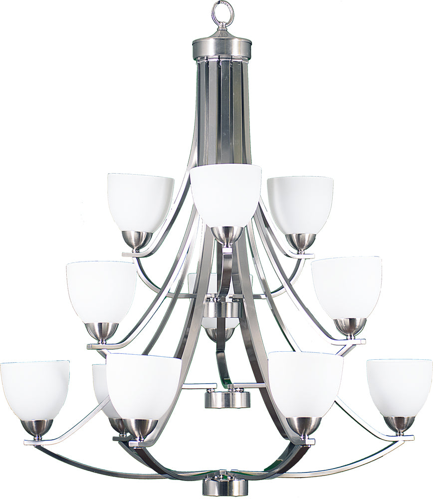 HOMEnhancements Victoria VIC-CH12(WH)-NK Chandelier Light - Brushed Nickel