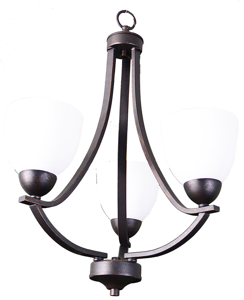 HOMEnhancements Victoria VIC-CH3(WH)-RB Chandelier Light - Rubbed Bronze